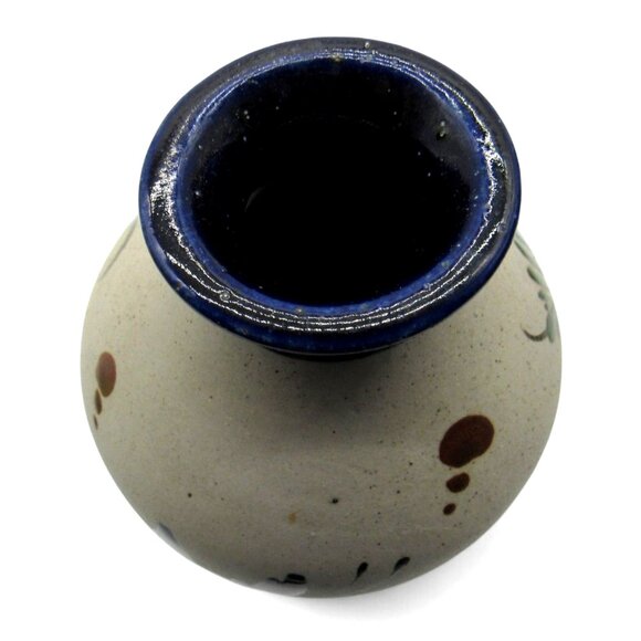 MEXICAN Ceramic Pottery VASE By MATEOS Mexico Bird Folk Art Hand Painted - Picture 8 of 10